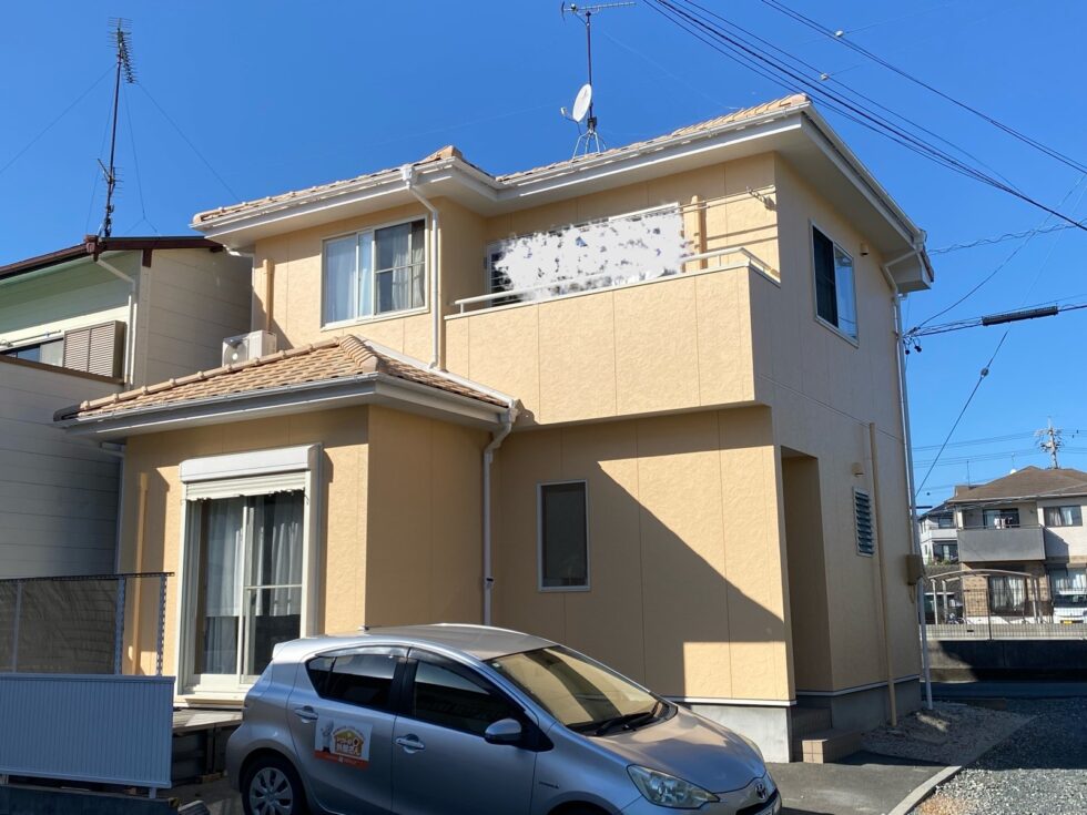 浜松市中央区｜入野町　M様邸｜外壁塗装｜2026年3月完工